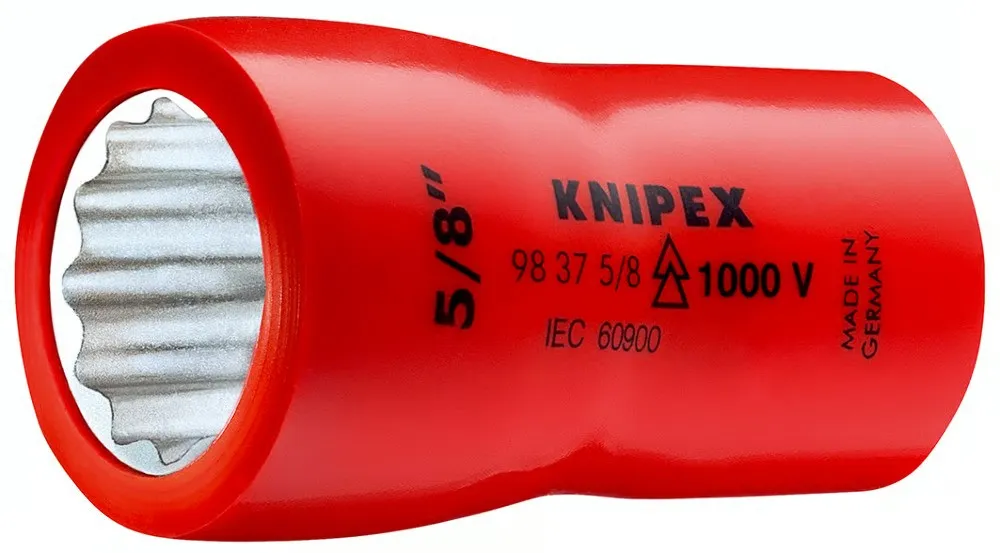 Bezpečná Platba KNIPEX Nástrčná hlavice s vnitřním čtyřhranem, 49mm, 5/16"